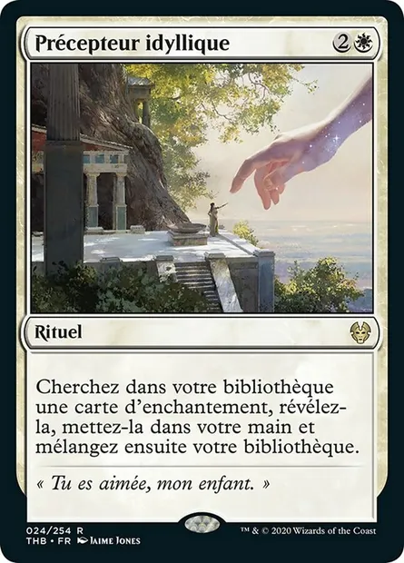 Précepteur idyllique, carte Magic THB 24 — extension Theros Beyond Death
