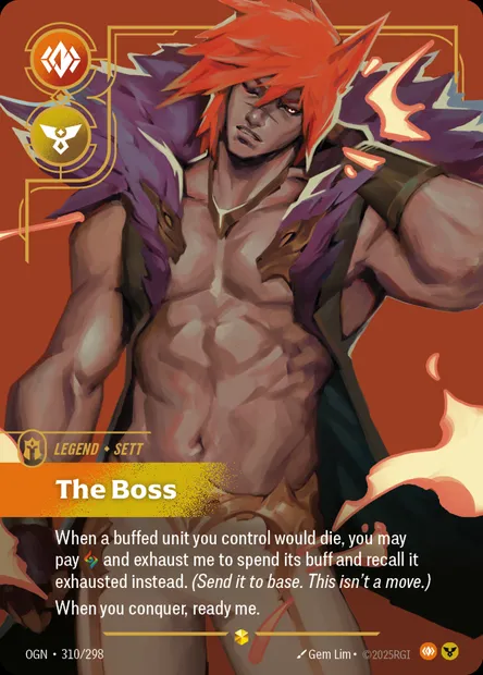 The Boss, carte Riftbound OGN 310 — extension Origins
