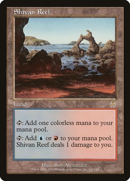 Shivan Reef, Magic card APC 142 — Apocalypse set