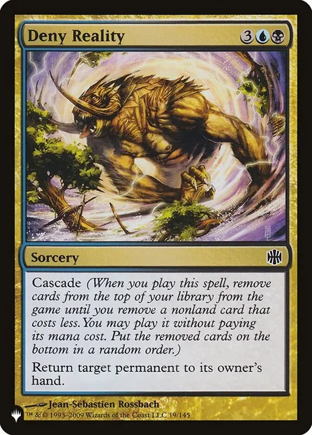 Déni de réalité, carte Magic PLST ARB-19 — extension The List