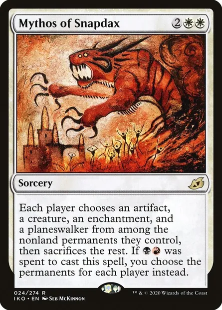 Mythos of Snapdax, Magic card IKO 24 — Ikoria: Lair of Behemoths set