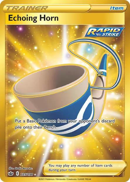 Echoing Horn, Pokémon card CRE 225 — Chilling Reign set