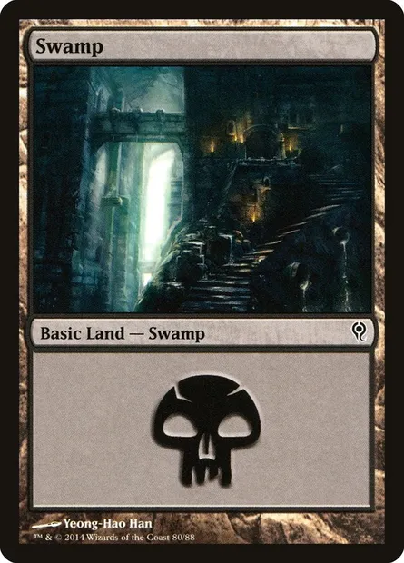 Swamp, Magic card DDM 80 — Duel Decks: Jace vs. Vraska set