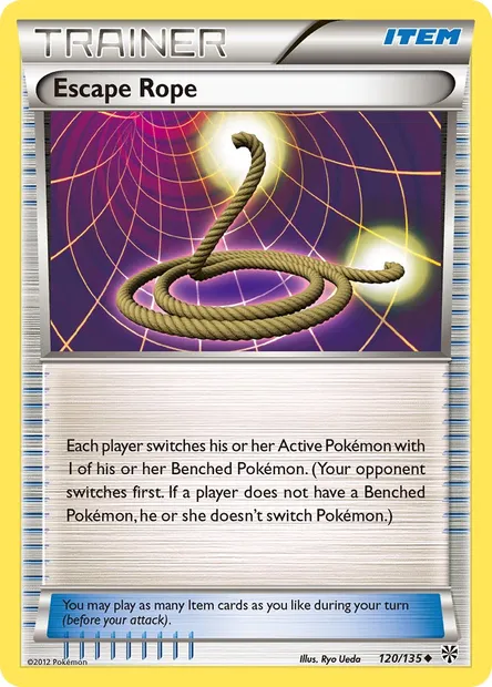 Escape Rope, Pokémon card PLS 120 — Plasma Storm set