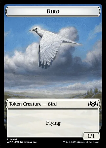 Bird, Magic card TWOE 1 — Wilds of Eldraine Tokens set