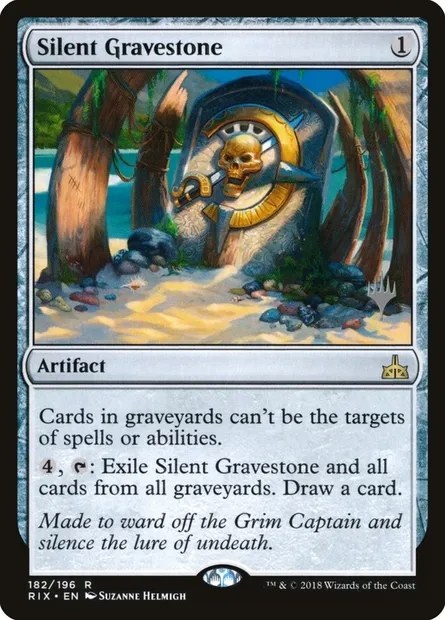 Silent Gravestone, Magic card PRIX 182p — Rivals of Ixalan Promos set