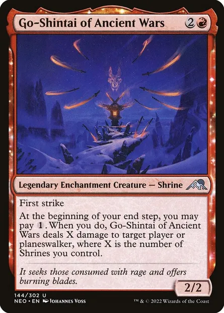 Go-Shintai of Ancient Wars, Magic card NEO 144 — Kamigawa: Neon Dynasty set