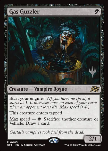 Gas Guzzler, Magic card PDFT 85p — Aetherdrift Promos set