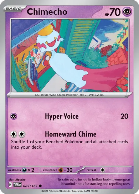 Chimecho, Pokémon card TWM 085 — Twilight Masquerade set