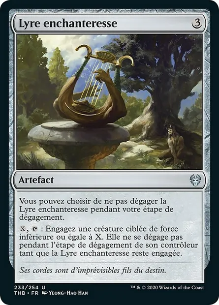 Lyre enchanteresse, carte Magic THB 233 — extension Theros Beyond Death