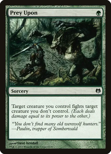 Chasseur chassé, carte Magic DDL 62 — extension Duel Decks: Heroes vs. Monsters