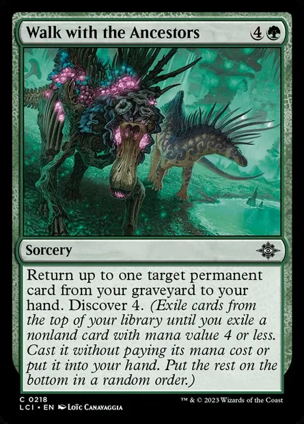 Walk with the Ancestors, Magic card LCI 218 — The Lost Caverns of Ixalan set