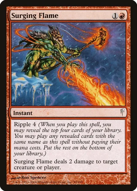 Surging Flame, Magic card CSP 99 — Coldsnap set