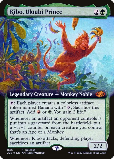 Kibo, Uktabi Prince, Magic card J22 835 — Jumpstart 2022 set