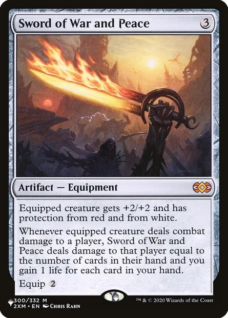 Épée de guerre et de paix, carte Magic PLST 2XM-300 — extension The List