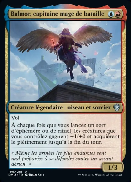 Balmor, capitaine mage de bataille, carte Magic DMU 196 — extension Dominaria Uni