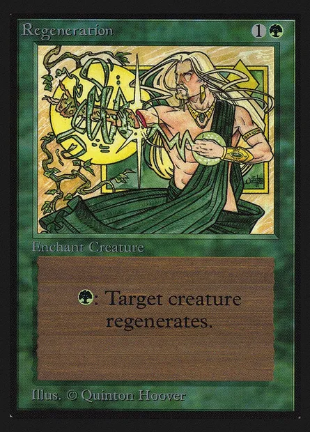 Régénération, carte Magic CEI 214 — extension Intl. Collectors' Edition