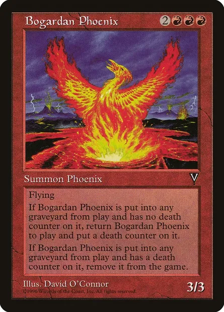Bogardan Phoenix, Magic card VIS 76 — Visions set