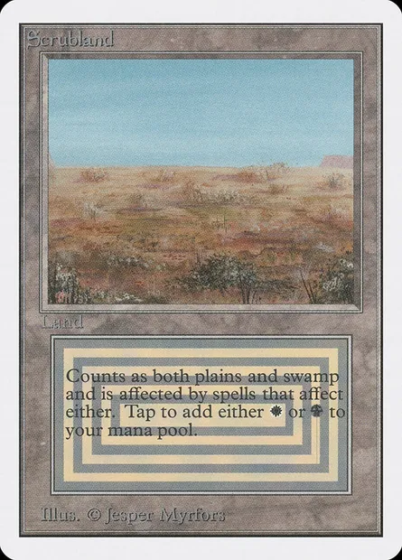 Brousse, carte Magic 2ED 282 — extension Unlimited Edition