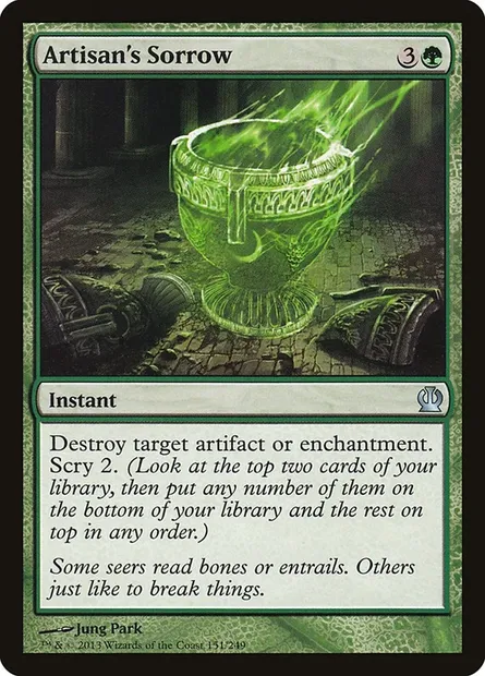 Artisan's Sorrow, Magic card THS 151 — Theros set