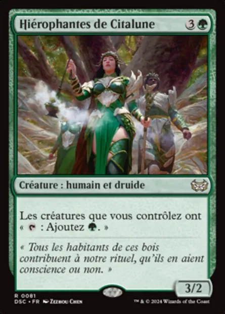 Hiérophantes de Citalune, carte Magic DSC 81 — extension Duskmourn: House of Horror Commander