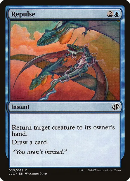 Repulse, Magic card JVC 25 — Duel Decks Anthology: Jace vs. Chandra set