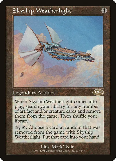 Skyship Weatherlight, carte Magic PLS 133 — extension Planeshift