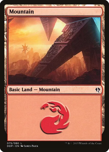 Mountain, Magic card DDP 75 — Duel Decks: Zendikar vs. Eldrazi set