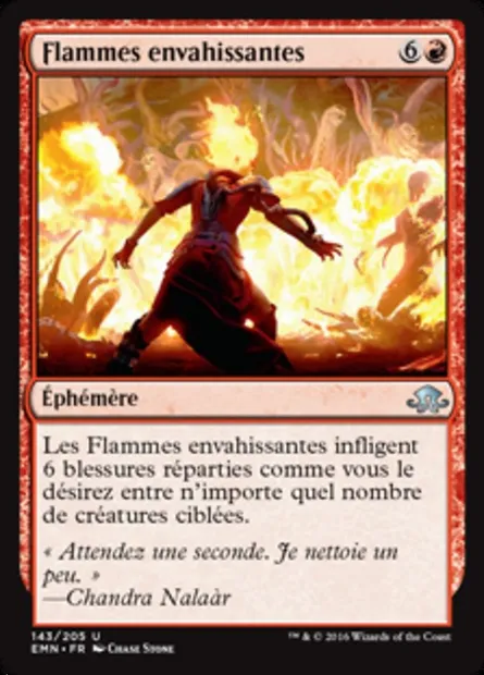 Flammes envahissantes, carte Magic EMN 143 — extension La lune hermétique