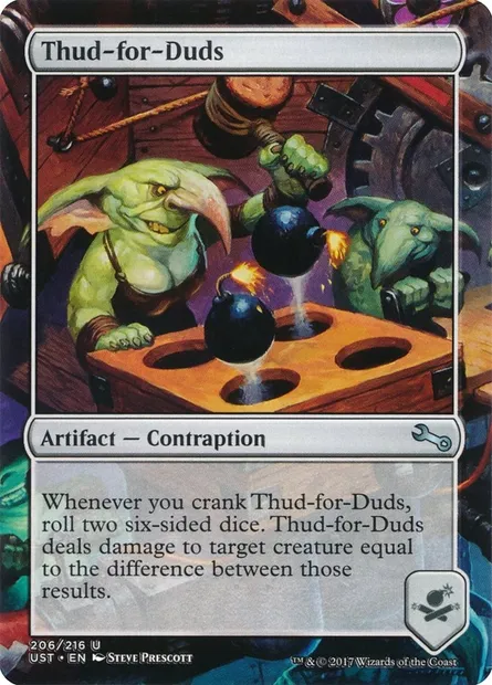 Thud-for-Duds, carte Magic UST 206 — extension Unstable