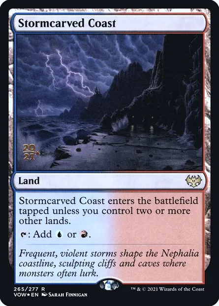 Stormcarved Coast, Magic card PVOW 265s — Innistrad: Crimson Vow Promos set