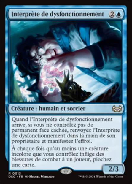 Interprète de dysfonctionnement, carte Magic DSC 13 — extension Duskmourn: House of Horror Commander