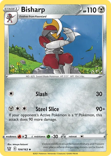 Bisharp, Pokémon card BST 104 — Battle Styles set