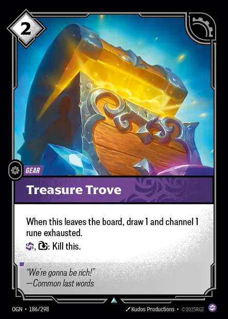 Treasure Trove, Riftbound card OGN 186 — Origins set