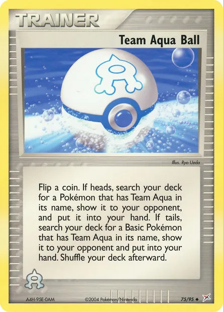 Team Aqua Ball, Pokémon card MA 75 — Team Magma vs Team Aqua set