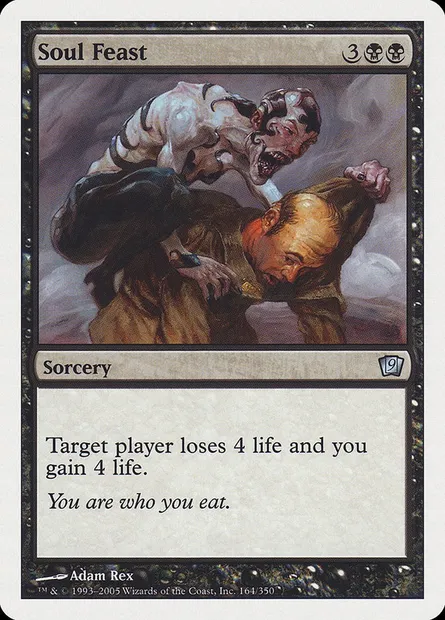 Soul Feast, Magic card 9ED 164 — Ninth Edition set