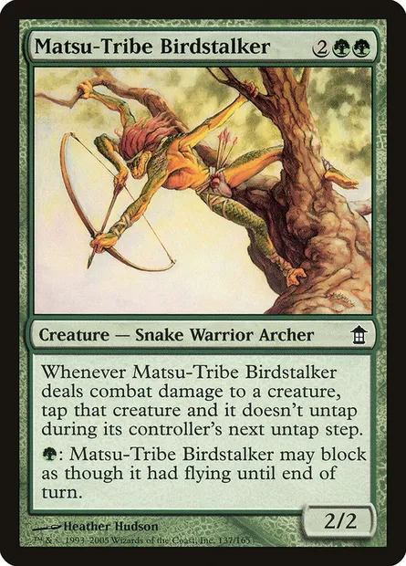 Matsu-Tribe Birdstalker, Magic card SOK 137 — Saviors of Kamigawa set