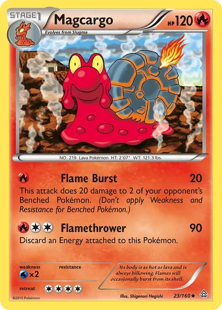 Magcargo, Pokémon card PRC 23 — Primal Clash set