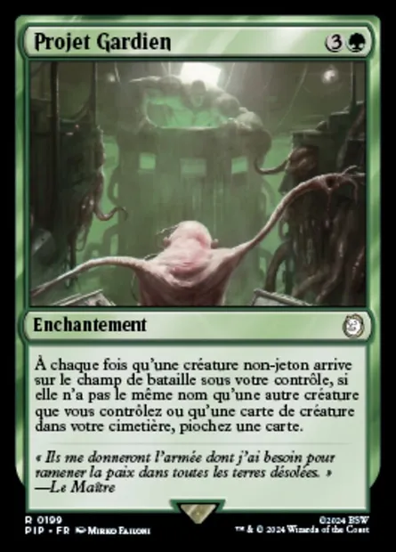 Projet Gardien, carte Magic PIP 199 — extension Fallout