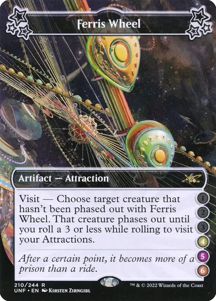 Ferris Wheel, Magic card UNF 210 — Unfinity set