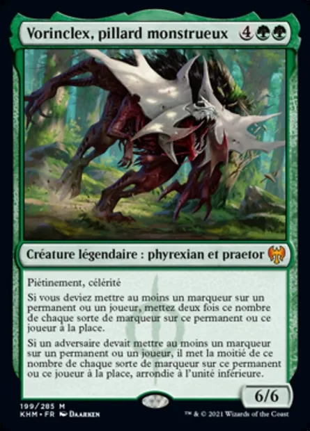 Vorinclex, pillard monstrueux, carte Magic KHM 199 — extension Kaldheim