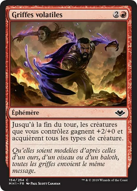 Griffes volatiles, carte Magic MH1 154 — extension Horizons du Modern