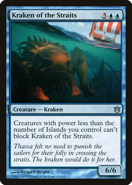 Kraken of the Straits, Magic card BNG 42 — Born of the Gods set