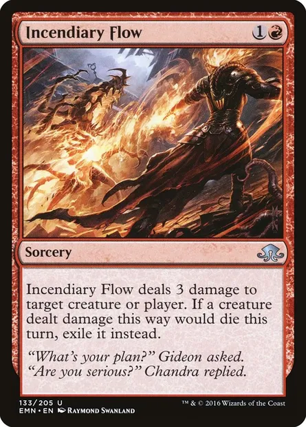 Incendiary Flow, Magic card EMN 133 — Eldritch Moon set
