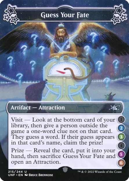 Guess Your Fate, Magic card UNF 215b — Unfinity set