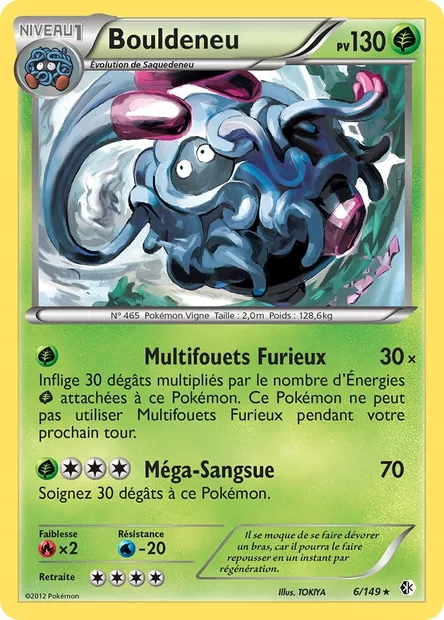Bouldeneu, carte Pokémon BCR 6 — extension Frontières Franchies