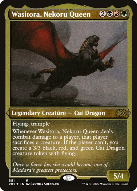 Wasitora, Nekoru Queen, Magic card 2X2 551 — Double Masters 2022 set