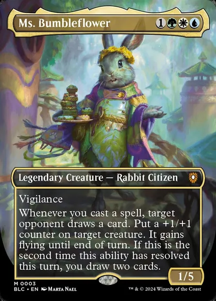 Ms. Bumbleflower, Magic card BLC 3 — Bloomburrow Commander set