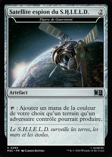 Pierre de Guermont, carte Magic MSC 285 — extension Marvel Super Heroes Commander