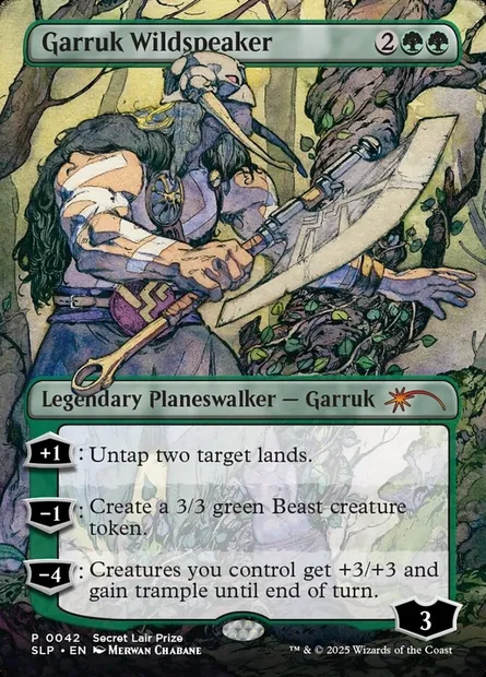 Garruk Wildspeaker, Magic card SLP 42 — Secret Lair Promo set